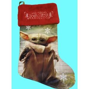 RUZ Star Wars Christmas Stocking The Mandalorian The Child Baby Yoda Green